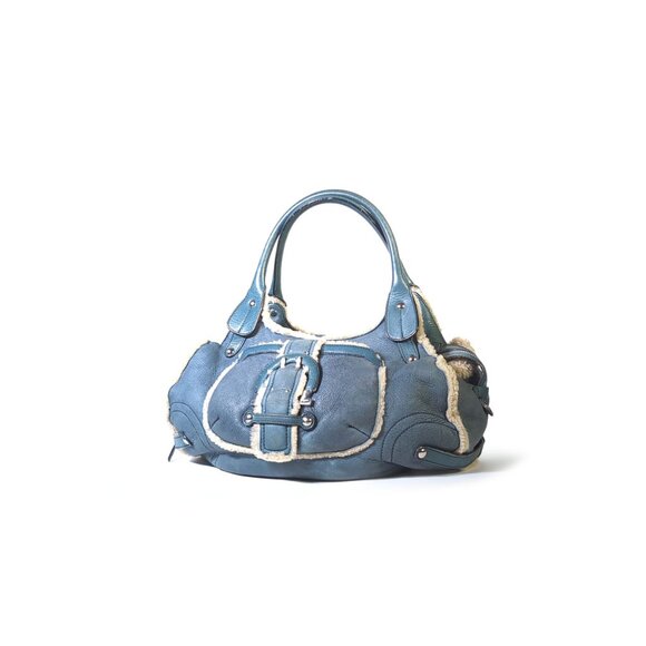 SALVATORE FERRAGAMO Handbag | SHEARLING HOBO SATCHEL - Picture 2 of 11